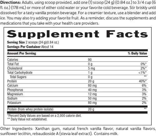 Miniatura 6 de Biochem 100% Whey Sin Azúcar Vainilla 20g, 11.8oz, Certificado Vegetariano, Certificado Sin Gluten, Certificado Sin OMG Testado, Apto para Keto