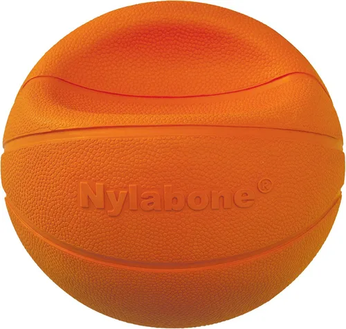 Miniatura 9 de Nylabone Power Play Gripz - Juguete de fieltro de goma para baloncesto, pelota chirriante para perros, tamaño mediano (1 unidad)