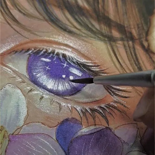 Miniatura 3 de Juego de pintura de acuarela de 20 colores, juego de pintura de acuarela metálica, pintura de acuarela nacarada, pintura de acuarela con purpurina