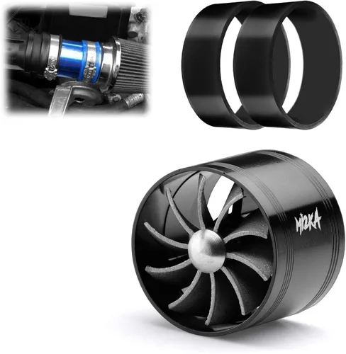 Miniatura 11 de Mi2KA Turbina de admisión de aire de combustible, ahorro de gas, sistema de aceleración turbonador de un solo ventilador Turbo 2.5 "-3.0