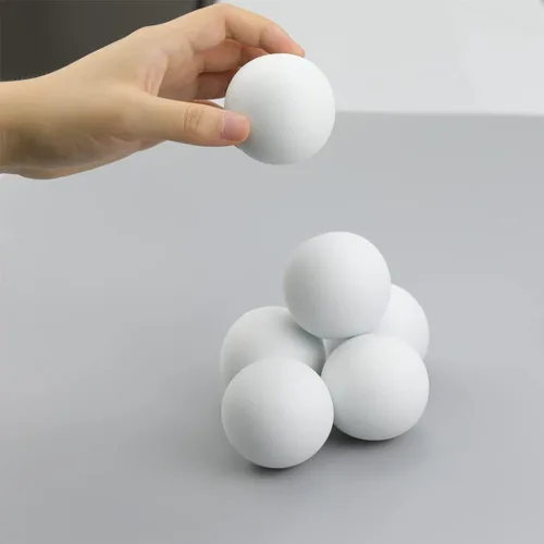Miniatura 4 de Bolas de espuma EVA para niños graffiti, bloques de construcción, pintura creativa, 12 unidades (12 blanco)