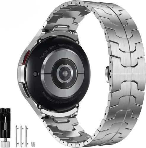 Miniatura 14 de Olytop para Galaxy Watch Ultra Correas 47mm (2024/2025), Correa de Reemplazo de Pulsera de Acero Inoxidable Metálica para Negocios, Hombres y Negro