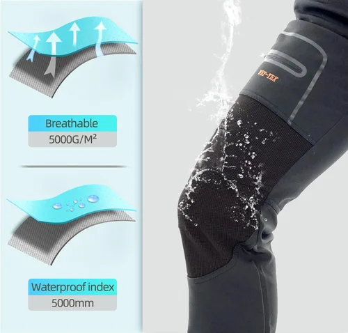 Miniatura 4 de BenBoy - Pantalones deportivos masculinos tipo cargo de esquí, impermeables, a prueba de viento, de vellón, para senderismo y actividades al aire