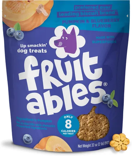 Miniatura 16 de Fruitables Golosinas horneadas para perros, golosinas saludables de calabaza para perros, bajas en calorías y deliciosas, sin trigo, maíz o soja