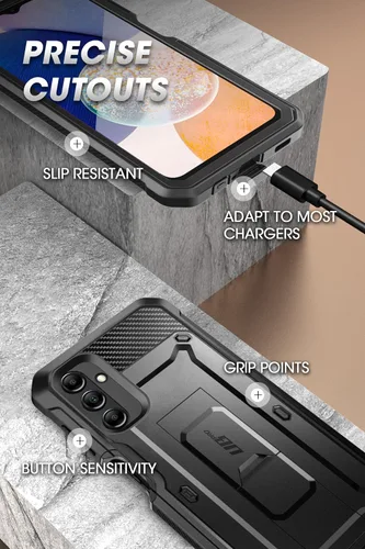Miniatura 7 de SUPCASE Unicorn Beetle Pro Series - Funda para Samsung Galaxy A14 5G (versión 2022), funda resistente de cuerpo completo con protector de pantalla