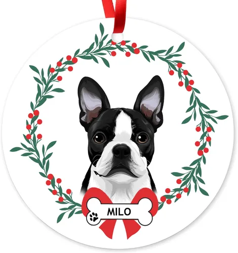 Miniatura 19 de Adorno de Navidad personalizado de Beagle, adorno personalizado con nombre de mascota, regalos para los amantes de los perros Beagle, decoración