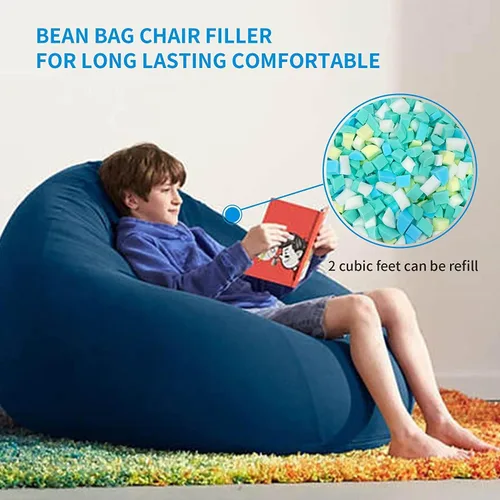 Miniatura 9 de Relleno de espuma viscoelástica triturada de 5 libras para relleno de puf, cojín de silla de almohada, cama para perro, recambio de manualidades