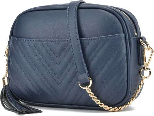 Miniatura 16 de lola mae Bolso bandolera acolchado, bolso de hombro de diseño moderno Shoulder Purse