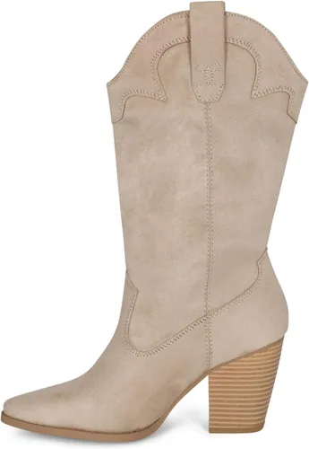 Miniatura 2 de STYLISH S ONYX - Botas de tacón alto para mujer, con tacón apilado, punta puntiaguda, media pantorrilla