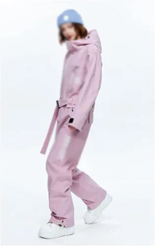 Miniatura 4 de LEPSJGC - Overol de snowboard para mujer con capucha y traje de esquí (color D, talla XL)