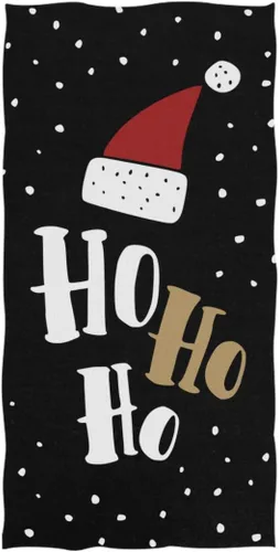 Miniatura 24 de Naanle Toalla de baño suave con estampado de casa de muñeco de nieve de Papá Noel, diseño de Navidad, altamente absorbente, multiusos, para baño