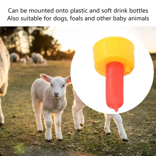 Miniatura 5 de 10 pezones, pezones de goma suave a prueba de fugas de leche de animales pequeños con válvulas de aleteo, botella de rosca, pezones de silicona