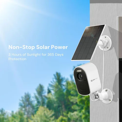 Miniatura 4 de yeewise Cámaras de seguridad solar WiFi6 inalámbricas para exteriores, sistema de seguridad para el hogar QHD 2K, kit de 4 cámaras, WiFi de 2.4 y 5