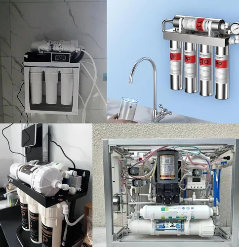 Miniatura 5 de NSF 1/4" y 3/8" Tubo de línea de agua y accesorios de conexión por empuje para filtro de agua de ósmosis inversa RO, 25 piezas de conectores + 30