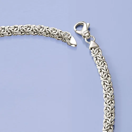 Miniatura 5 de Ross-Simons Sterling Silver Graduated Byzantine Necklace