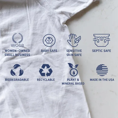 Miniatura 5 de Detergente en polvo para ropa Seguro para grupos sensibles Limpieza potente A base de plantas y minerales Fabricado en Estados Unidos