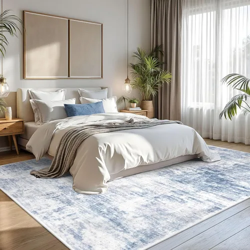 Miniatura 323 de IOHOUZE Alfombra abstracta lavable de 3 x 12 pies para pasillos, antideslizante para cocina, camino de entrada de lana sintética para interiores