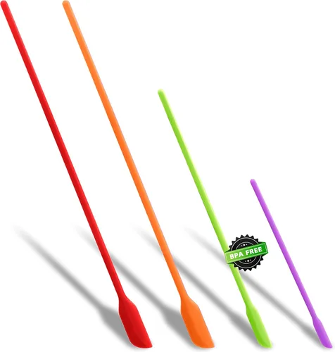 Miniatura 11 de Anaeat Juego de 4 espátulas de silicona - Diseño sin costuras de una sola pieza - Espátulas de goma antiadherentes para rallador de cocina