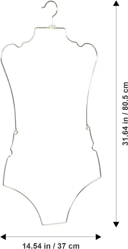 Miniatura 8 de Cabilock Colgador de bikini con forma de cuerpo, ganchos de alambre con forma de cuerpo para trajes de baño, boutique, armario, ropa, vestido, traje