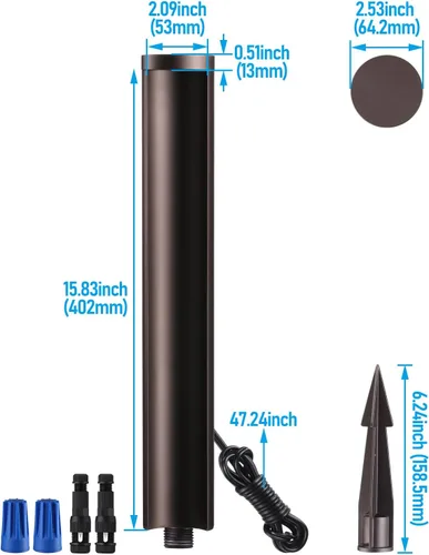 Miniatura 8 de LEONLITE 5CCT - Luces de paisaje de bajo voltaje, luces LED antirreflejos de 5 W, carcasa de aluminio fundido a presión, impermeable IP65