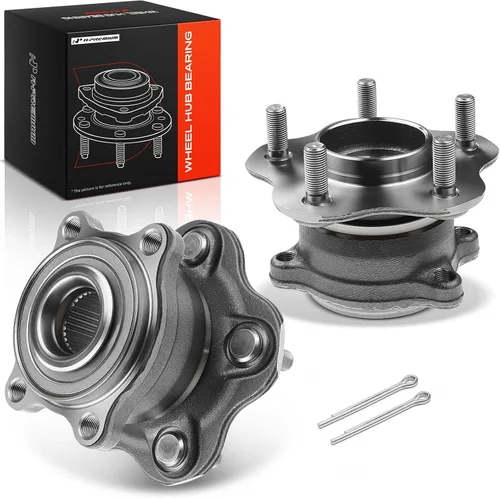 A-Premium 2 rodamientos de rueda trasera y conjunto de cubo con 5 lengüetas compatibles con Infiniti y Nissan - 2007-2022 - EX35, EX37, FX35, FX37,