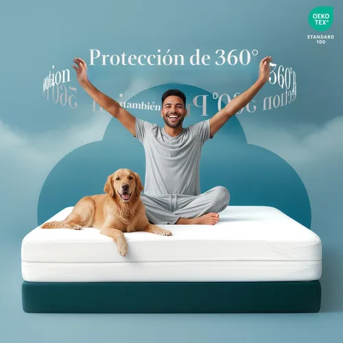 Miniatura 4 de Utopia Bedding - Protector de colchón impermeable tamaño Queen, con cierre, a prueba de chinches y ácaros, funda de colchón absorbente de seis lados