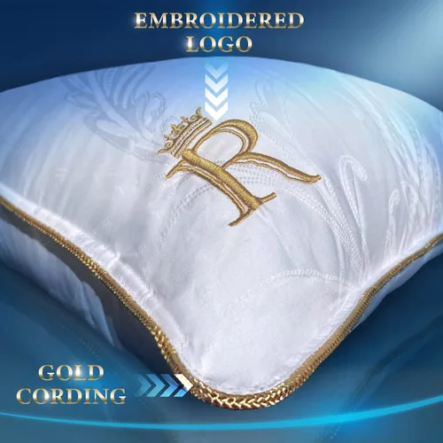 Miniatura 5 de Royal Therapy Juego de 2 almohadas de tamaño estándar (20 x 26 pulgadas), almohadas alternativas de plumón de ganso, almohada estándar ajustable