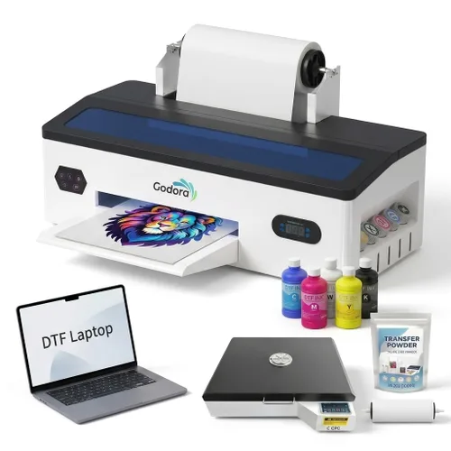 Miniatura 7 de DTF - Adhesivo termofusible de transferencia digital blanco en polvo para prendas de color negro u oscuro, transferencia pretratamiento para todas