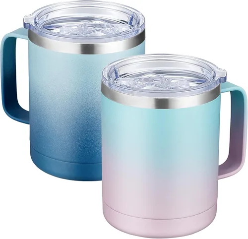 Miniatura 67 de MEWAY - Taza de café con asa, vaso térmico
