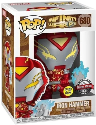 Miniatura 2 de Funko Pop Marvel: Infinity Warps - Martillo de hierro GITD 680