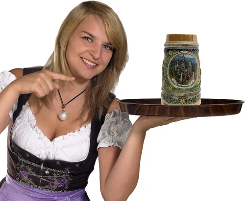 Miniatura 6 de OktoberfestHaus Bier Krug - Tazas de cerveza para hombre, jarra de cerámica con el castillo de Ludwig de Alemania, regalo para amantes