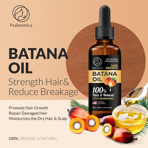 Miniatura 3 de Suero de crecimiento del cabello con aceite de batana 100% puro: suero natural para cabello más grueso y fuerte, aceite eficaz para el crecimiento