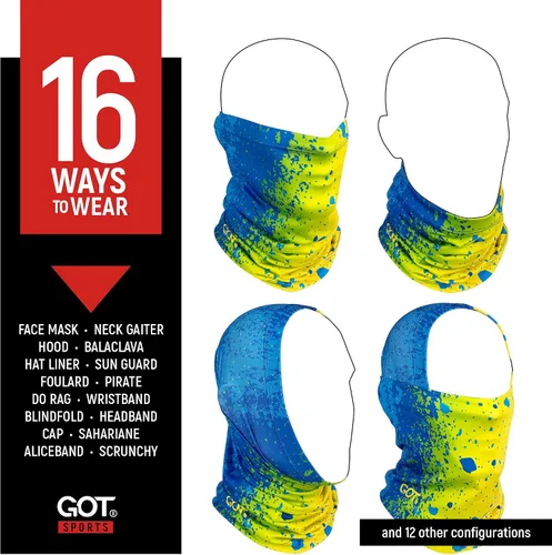 Miniatura 3 de GOT Sports UPF 50+ Bufanda de Pesca para Cuello - Máscara Facial UV de Protección Solar para Hombres y Mujeres - Cubierta Facial Camo SPF Gator
