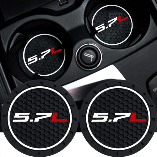 2 unidades de 2.75 pulgadas de diámetro, inserto para portavasos ovalado, resistente, para coche, camioneta, SUV, 5.7L, para viajes en automóvil