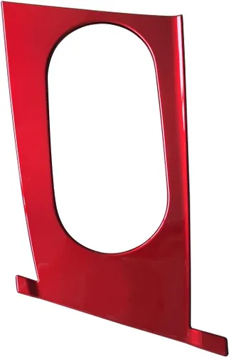 Miniatura 6 de ruihe Cubiertas de panel de consola de palanca de cambios de coche rojo Compatible con Hyundai Elantra 2021 2022 2023 2024 Versión de freno