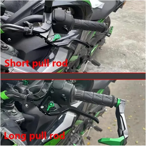 Miniatura 3 de 2025 New Brake Clutch Lever Motorcycle CNC Adjustable Brake Clutch Levers Compatible with Yamaha FZ8 FZ 8 Fz8 FAZER 2011-2015(Long Black)