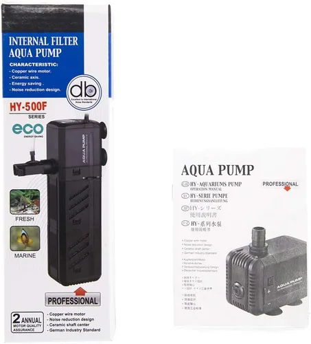 Miniatura 7 de MQ Bomba de agua sumergible de 400 GPH (1500 L/H, 15 W) con filtros y boquillas de agua, ultra silenciosa para acuario, pecera, estanque, fuente