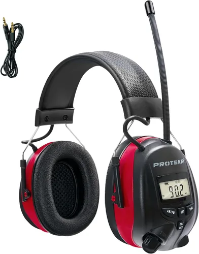 Miniatura 12 de Digital AM FM Radio Headphones, Hearing Protection Earmuff for Adult, 30dB SNR for Mowing, Construction, Chainsaw