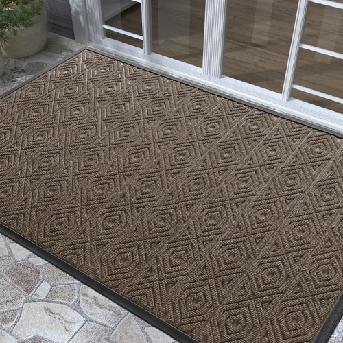 Miniatura 23 de Yimobra Alfombra para Puerta Delantera Exterior Entrada 29.5x17, Impermeable Resistente Alfombras Exteriores para Puerta Delantera, Alfombra
