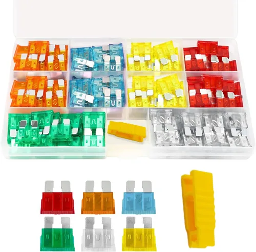 Miniatura 11 de Kit surtido de fusibles estándar de 70 piezas, 5A, 7.5A, 10A, 15A, 20A, 25A, 30A, mini fusibles de inserción coloridos para automóvil, barco
