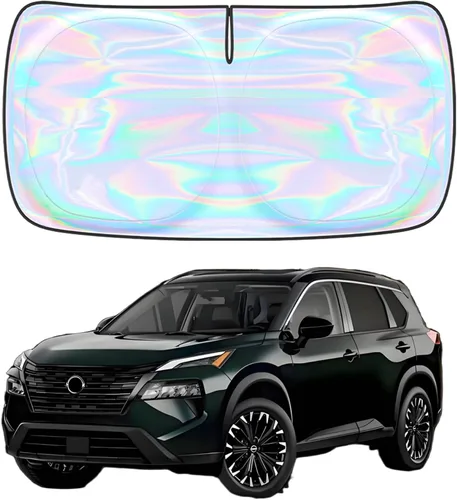 Miniatura 118 de Parasol para parabrisas Rivian R1S R1T 2022-2026 – Parasol compatible con Rivian R1S R1T plegable para ventana delantera, protector de visera solar