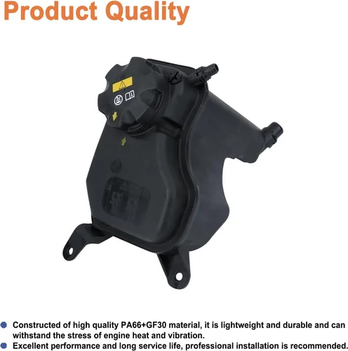Miniatura 5 de Depósito del tanque del refrigerante del motor (con tapa y sensor). Reemplaza la pieza # 17137567462, 603-334, 17137607482, 17137640514. Compatible
