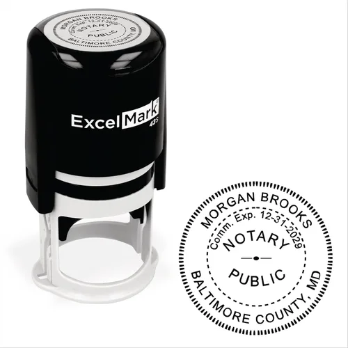 Miniatura 38 de ExcelMark Sello de notario para todos los 50 estados - Sello oficial del estado - Wisconsin - Redondo
