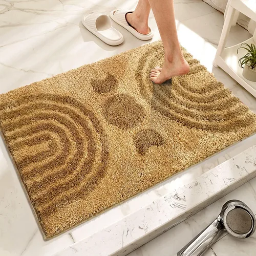 Miniatura 12 de Alfombras de baño bohemias, lindas alfombras de baño bohemias antideslizantes de microfibra abstracta para dormitorio, alfombra pequeña, decoración