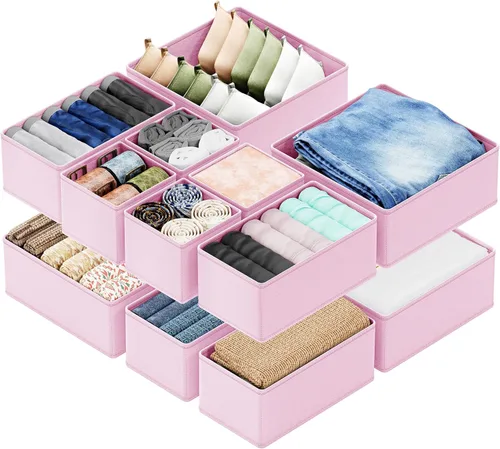 Miniatura 7 de SpaceAid Organizador Divisor de Cajón de Calcetines Paquete de 3, 64 Celdas Organizadores de Ropa Interior para Cómoda Armario Guardería