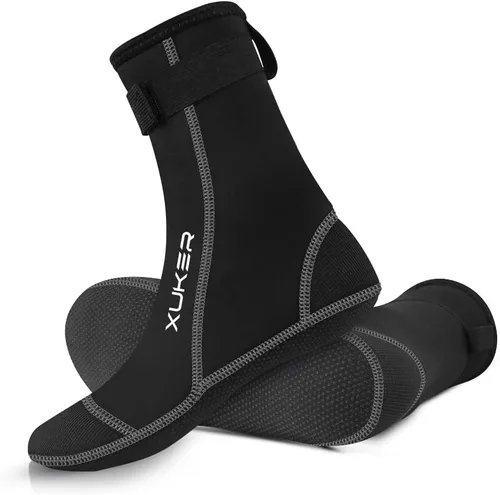 Miniatura 8 de XUKER Calcetines de agua de neopreno de 0.118 in, calcetines de voleibol de playa a prueba de arena, calcetines de buceo para deportes acuáticos al