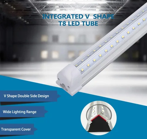 Miniatura 3 de TRLIFE Lámparas LED para tienda de 8 pies, tubo de luz LED de 72 W, 8 pies, 5000 K, luz diurna blanca de doble cara T8 en forma de V integradas