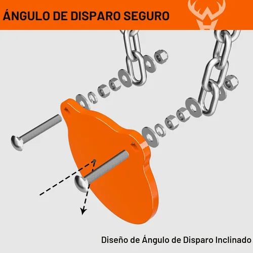 Miniatura 5 de Highwild Soporte de objetivo de acero AR500 Sistema de objetivo de disparo Kit completo Combinación (2)
