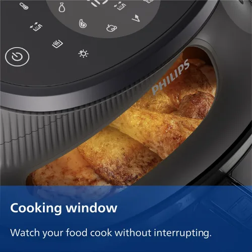 Miniatura 4 de Philips Airfryer Serie 3000 - Freidora de aire premium de 6.5 cuartos con ventana, tecnología RapidAir Plus, 16 formas de cocinar, 90% menos