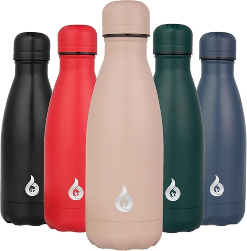 Miniatura 71 de BJPKPK Botella de Agua Aislada 17oz Botellas de Agua de Acero Inoxidable Apta para Lavavajillas Metal Térmica Mantiene Frío y Caliente, Gris Niebla